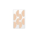 Plaquetas de Polifón Adhesivas, Beige, Forma D