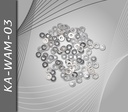 [KA-WAM-03] Arandelas de Metal, Plateadas