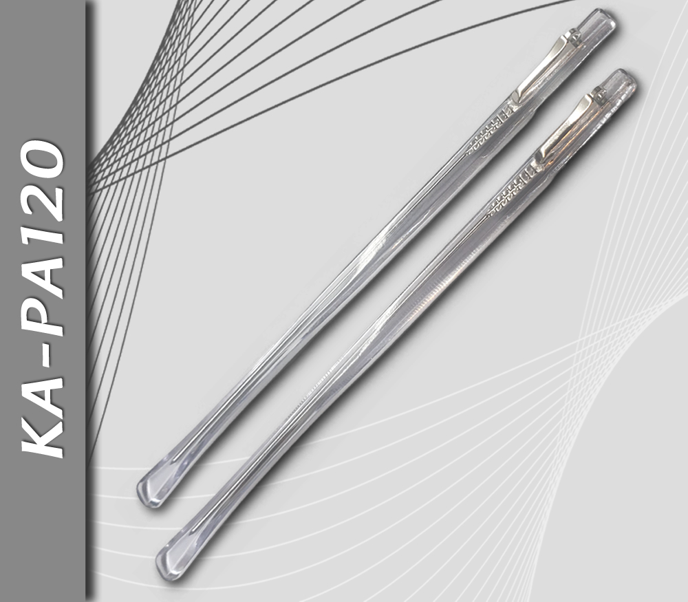 Patillas de Acetato, Transparente Brillo, Fina