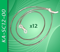 [KA-SC12-00] Cordón de Silicona Fino (Trans.) x 12