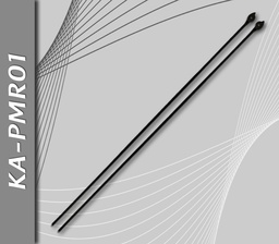 [KA-PMR01] Patillas de Metal tipo Ray-Ban, Negras