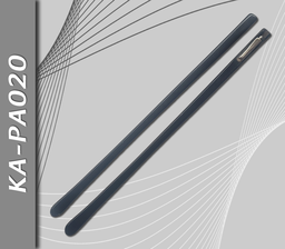 [KA-PA020] Patillas de Acetato, Negro Brillo, Fina